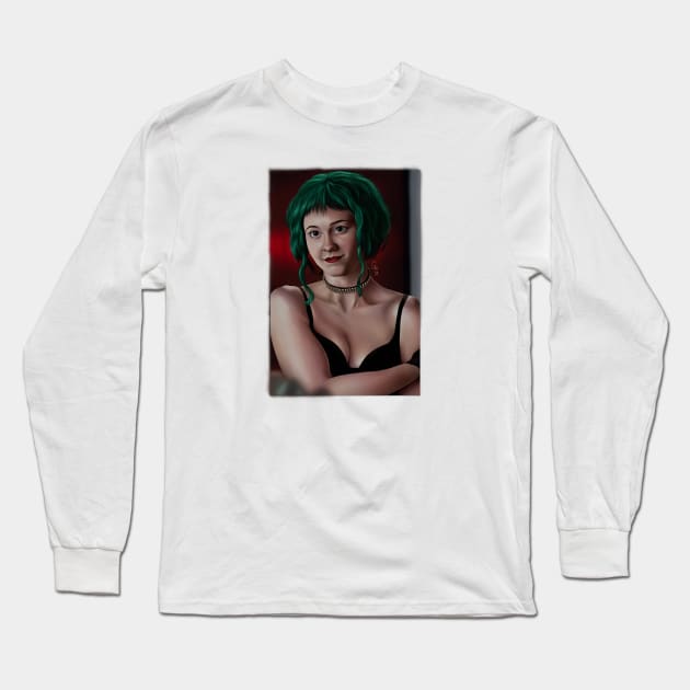 Green Ramona Long Sleeve T-Shirt by ConnorATerro